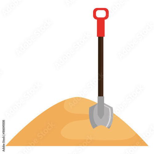 sand with shovel icon