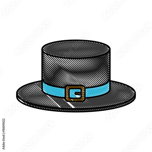 Vintage male hat icon vector illustration graphic design