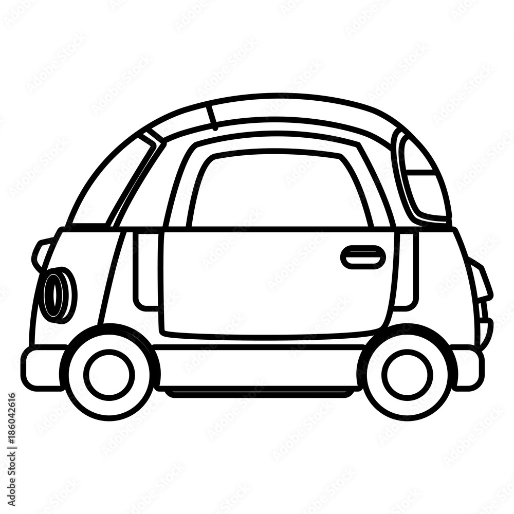 Small car vehicle icon vector illustration graphic design
