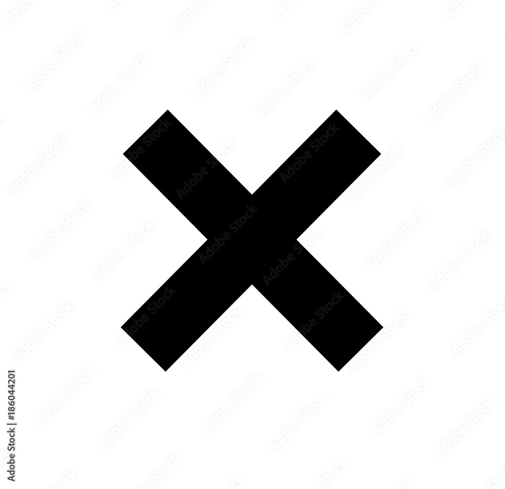 Wrong mark . line icon Wrong mark . line icon