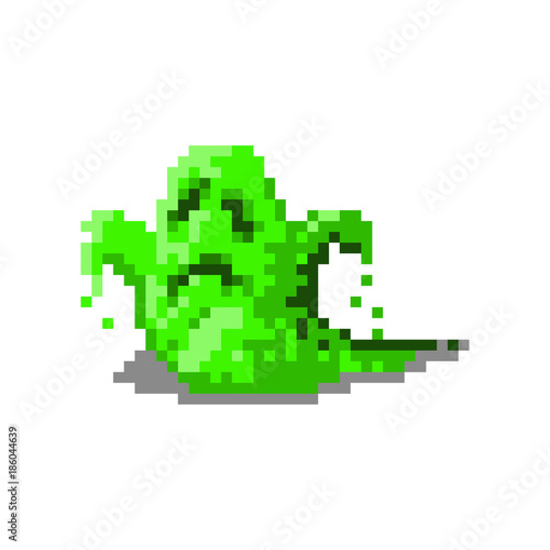 Pixel character alien monster for games and web sites