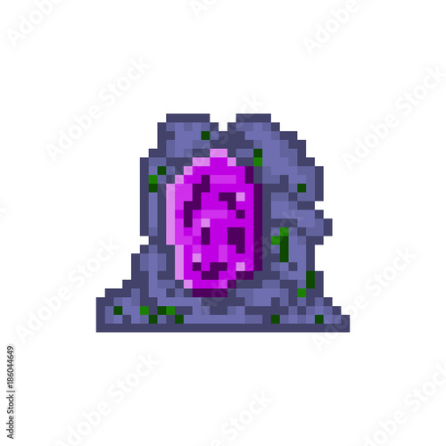 Pixel dark portal for games and web sites