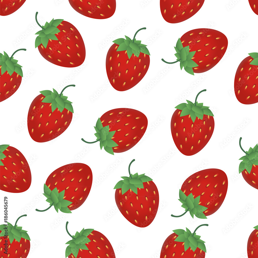 Seamless strawberry pattern. Vector illustration. Seamless strawberry pattern. Vector illustration.
