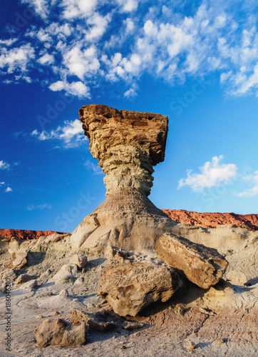 The Mushroom Rock Formation, Ischigualasto Provincial Park, San Juan Province, Argentina photo
