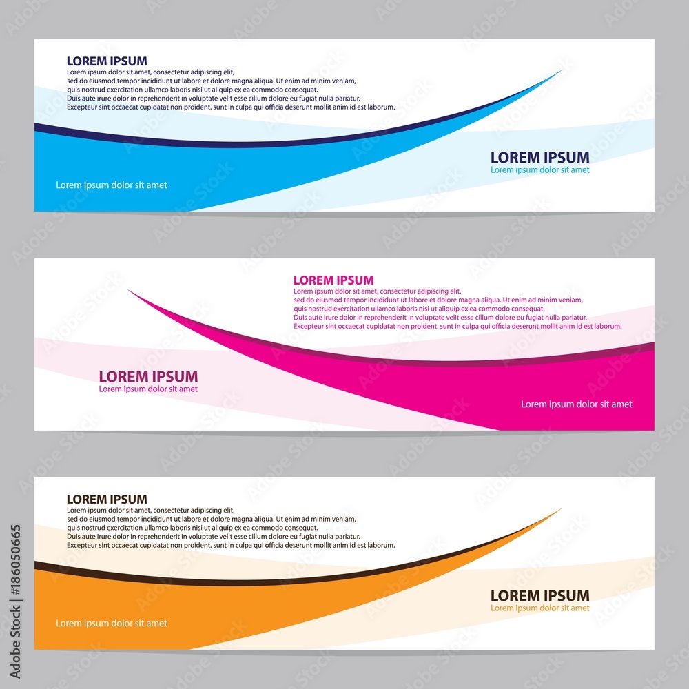 Modern banner vector