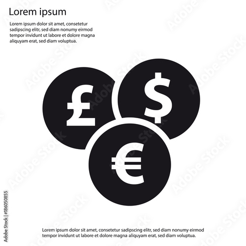 Different Currencies Flat Icon