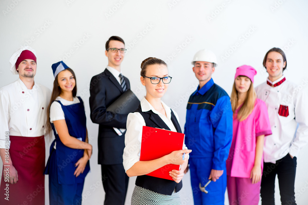 People of different professions People of different professions