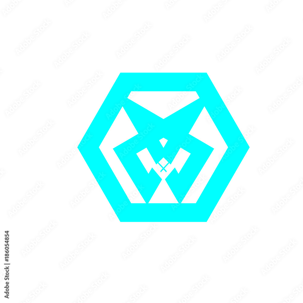 Triangle Geometric Logo Blue Triangle Geometric Logo Blue