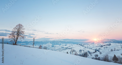 Beautiful winter landscape in the mountains. © Ryzhkov Oleksandr