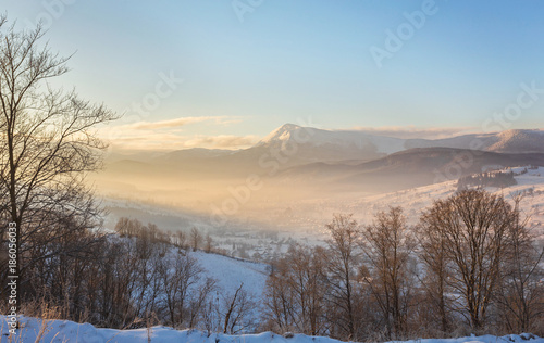 Beautiful winter landscape in the mountains. © Ryzhkov Oleksandr