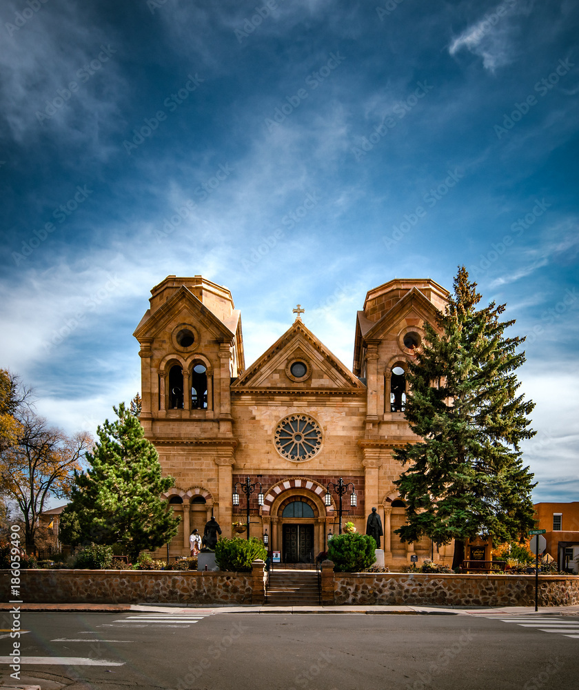 Naklejka premium Bazylika Katedralna św. Franciszka z Asyżu - Santa Fe, NM