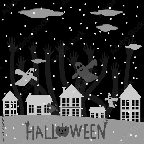 Happy Halloween day vector