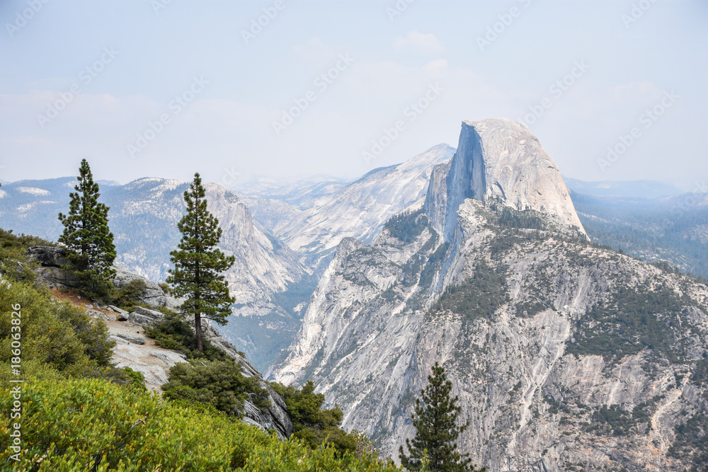 Half Dome in the distance