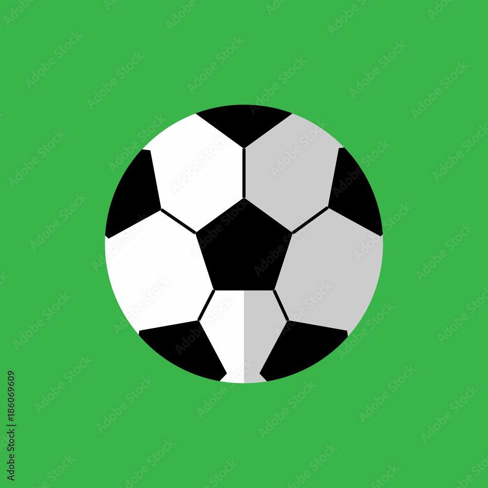 Simple Flat Style Football Sport Vector Illustration Graphic