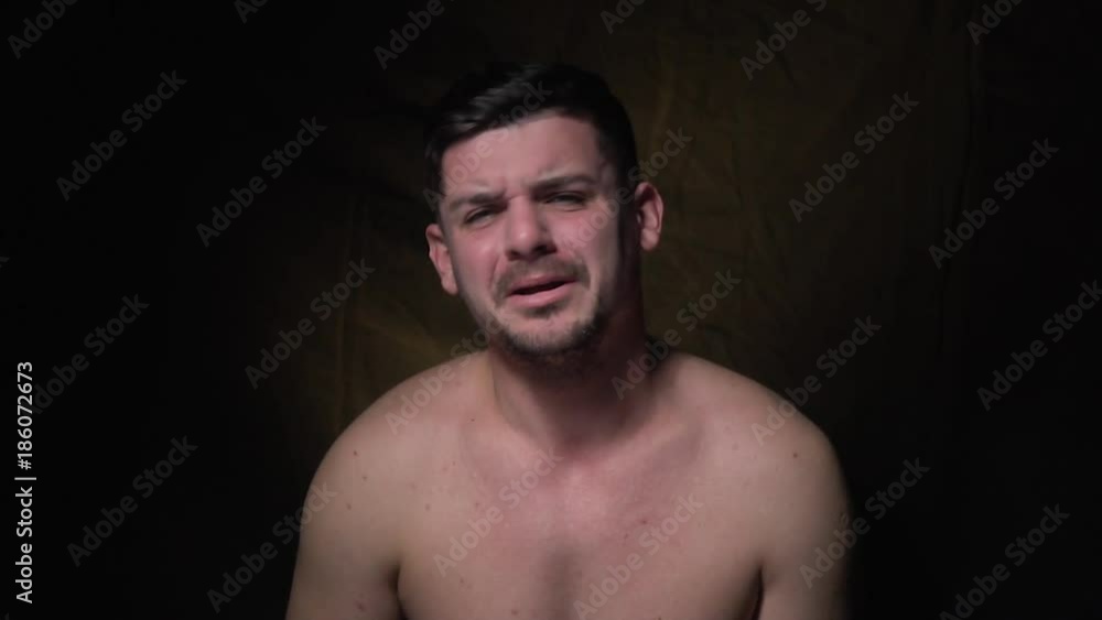 Slow motion shooting a man that whimsically begs Slow motion shooting a man that whimsically begs