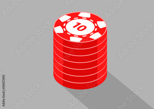 casino coin isometric 10k