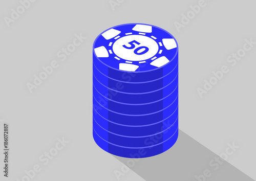 casino coin isometric 50k