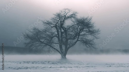 地吹雪 一本桜 ２（スローモーション）