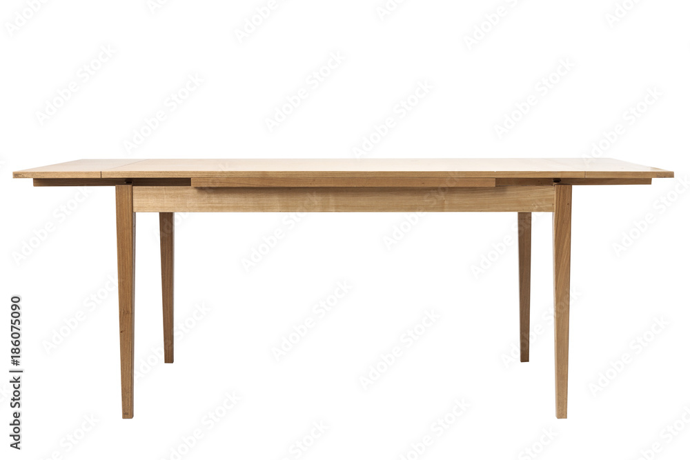 solid wood table isolated on the white background. solid wood table isolated on the white background.