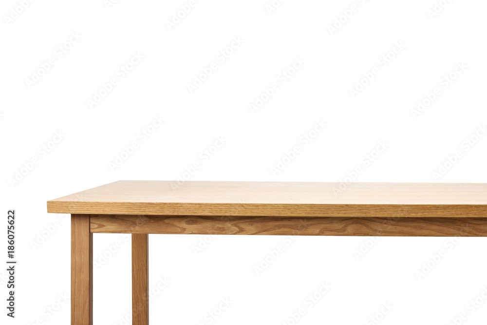 wood table(desk) isolated on the white background wood table(desk) isolated on the white background