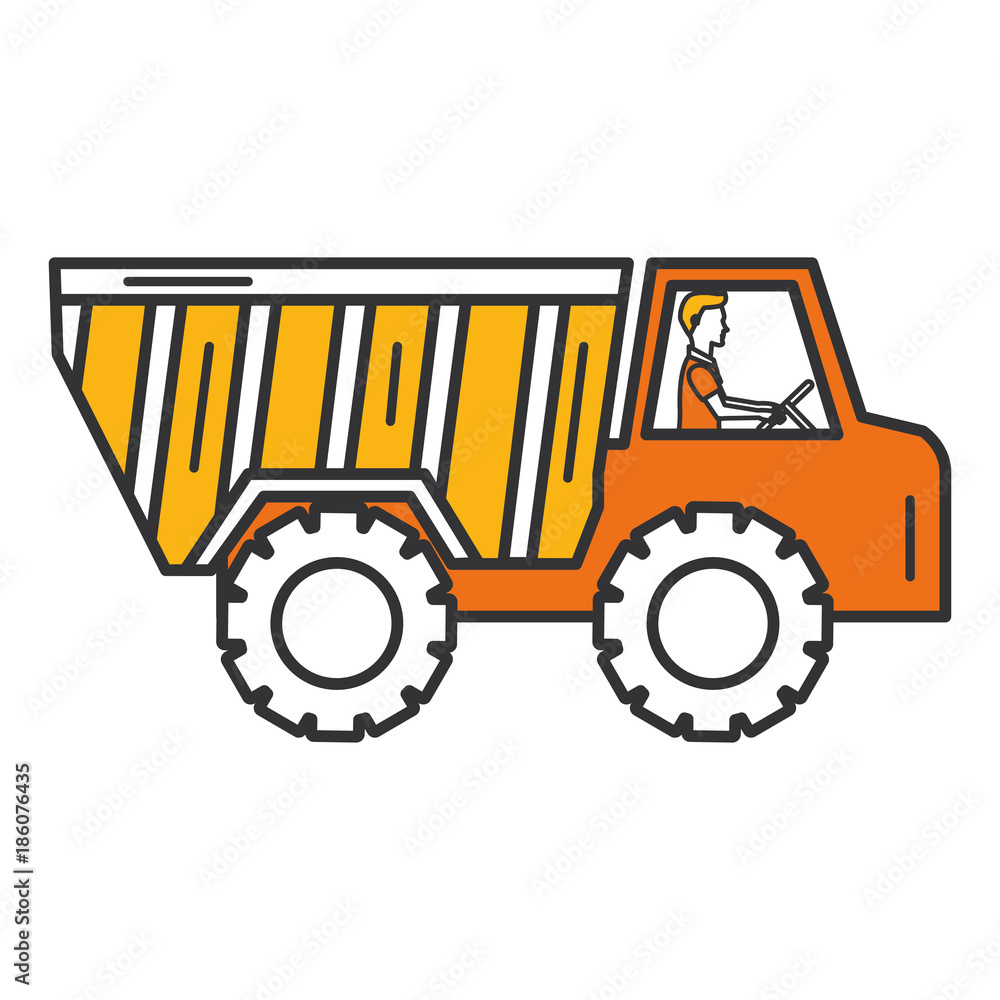 truck dump isolated icon vector illustration design truck dump isolated icon vector illustration design