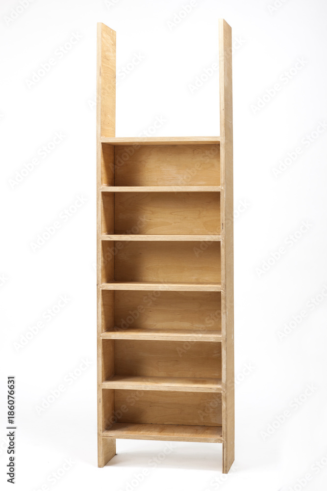 birch solid wood shelf isolated the white background. birch solid wood shelf isolated the white background.
