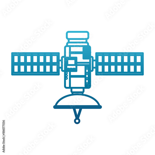 Space Satellite isolated icon vector illustration graphic design