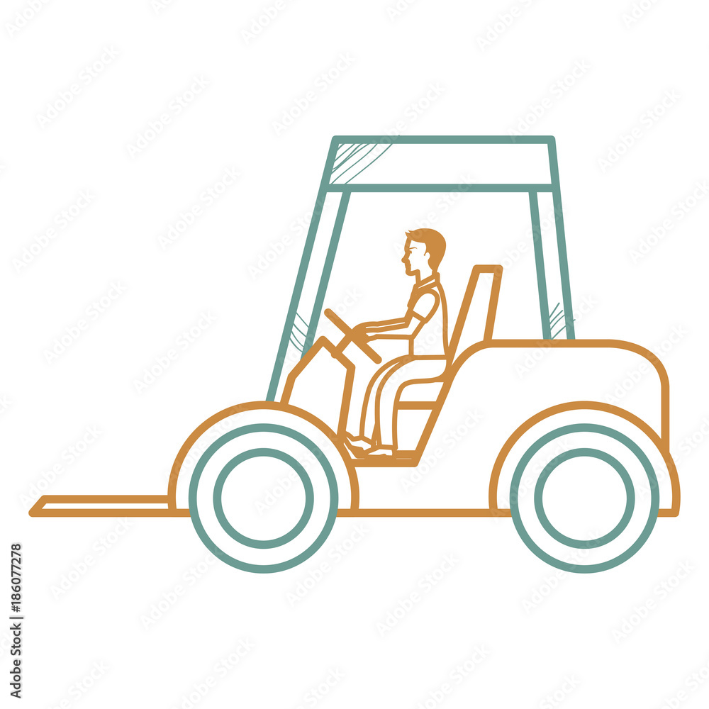 forklift vehicle isolated icon vector illustration design forklift vehicle isolated icon vector illustration design