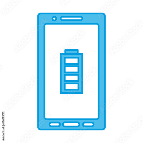 Smartphone with full charge icon vector illustration graphic design © Jemastock