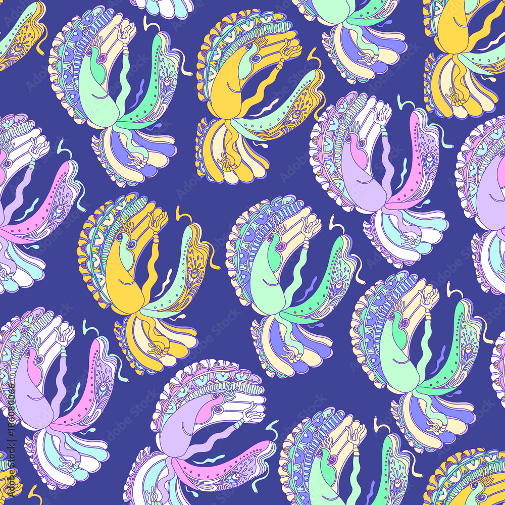 Obraz premium Abstract angel funny pattern