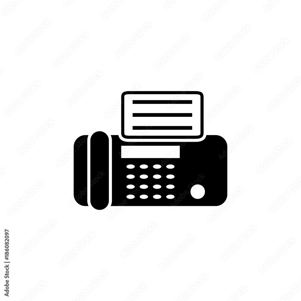 fax machine vector icon