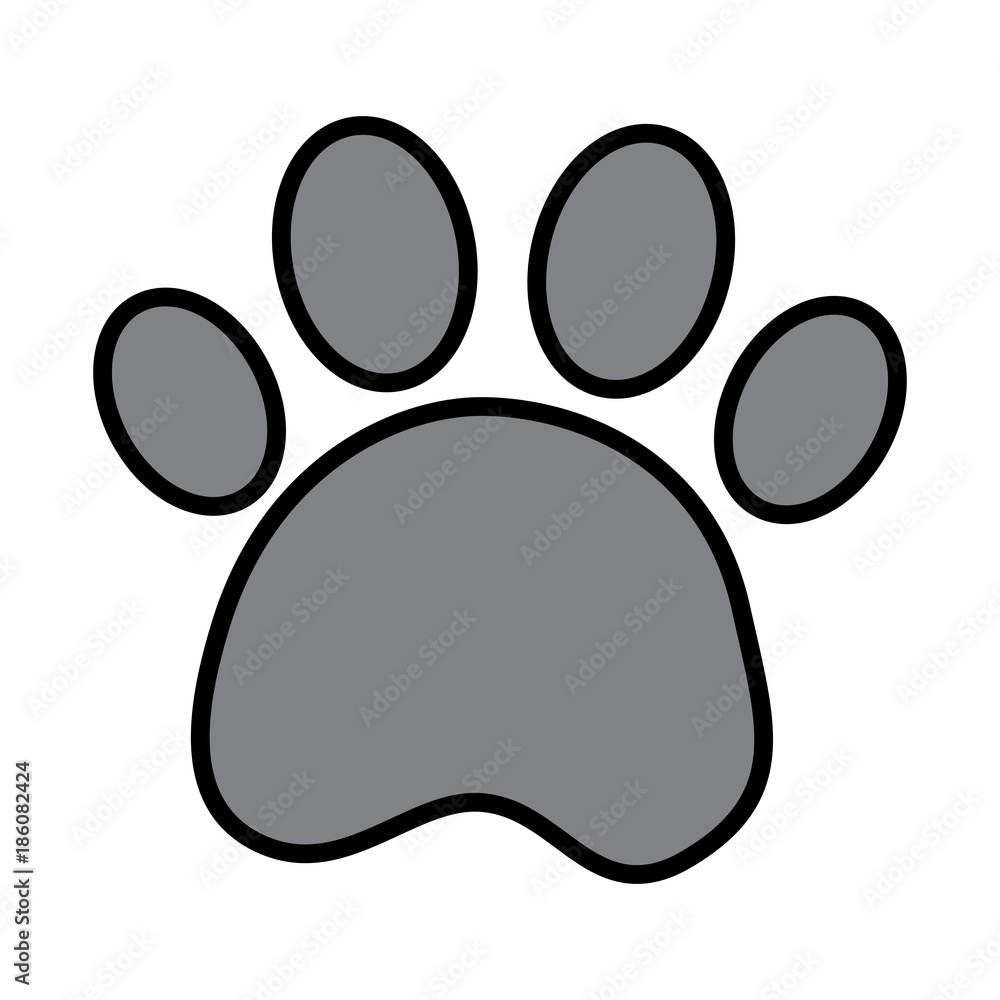 paw print pet icon image vector illustration design paw print pet icon image vector illustration design