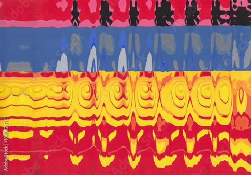 Wallpaper Mural Corrugated abstract background. Poster color on paper and created by scanner. Multicolored background. Modern art. Contemporary art. Abstract art. Torontodigital.ca