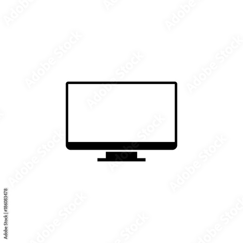 Monitor computer vector icon