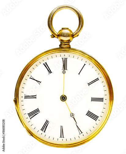 Ladies gold French vintage pocket watch