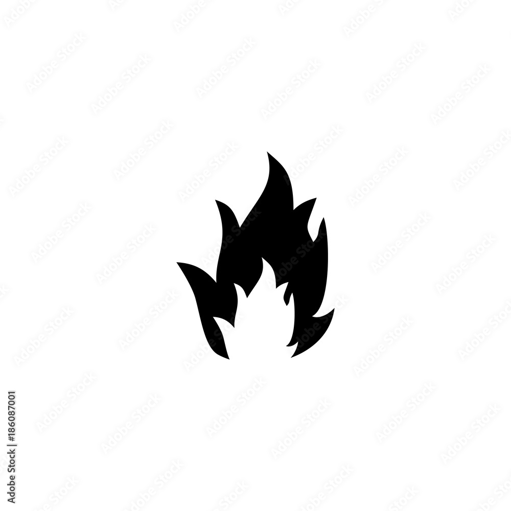 Flames vector icon Flames vector icon