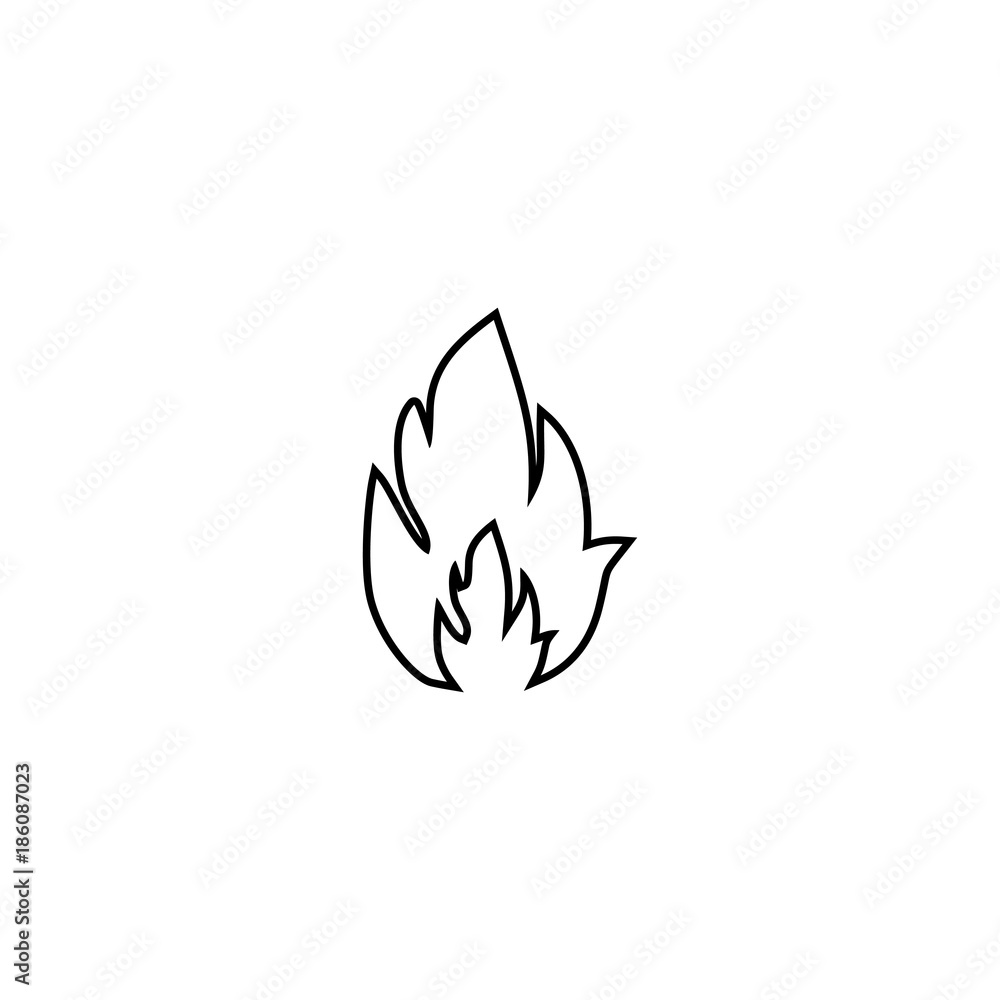 Flames vector icon