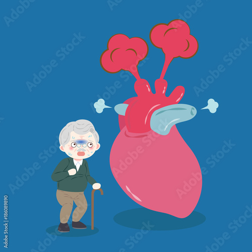 old man with heart problem