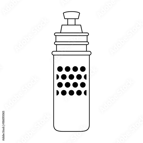 Water thermo bottle icon vector illustration graphic design