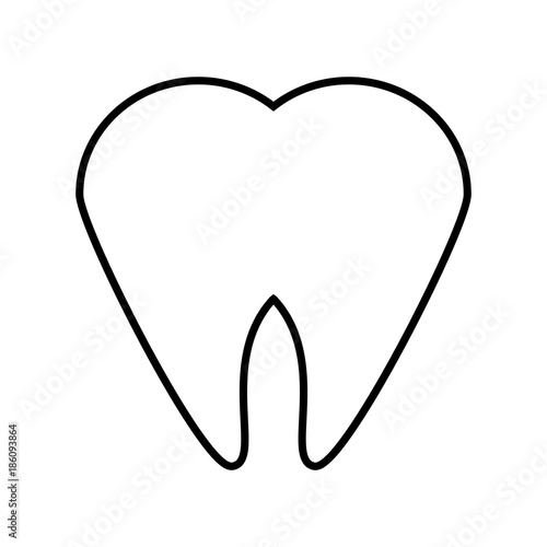 Tooth dental symbol icon vector illustration graphic design