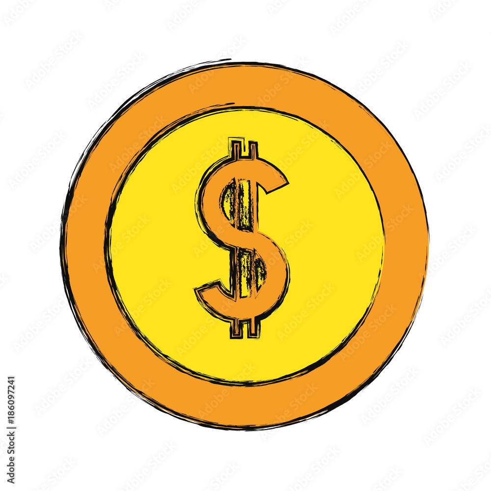 Fototapeta premium money coin icon