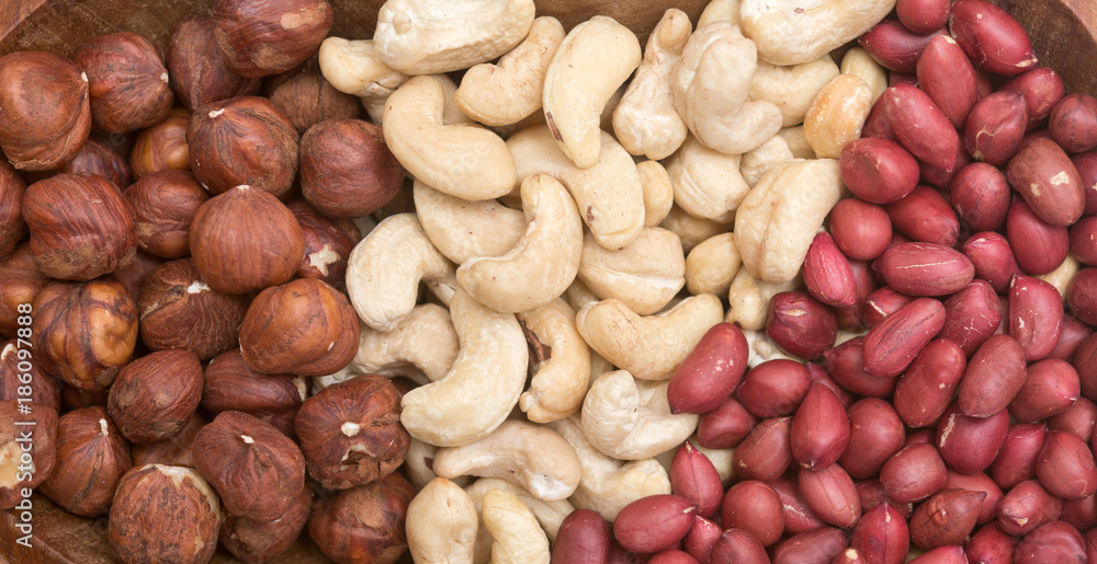 Close up of nuts Close up of nuts
