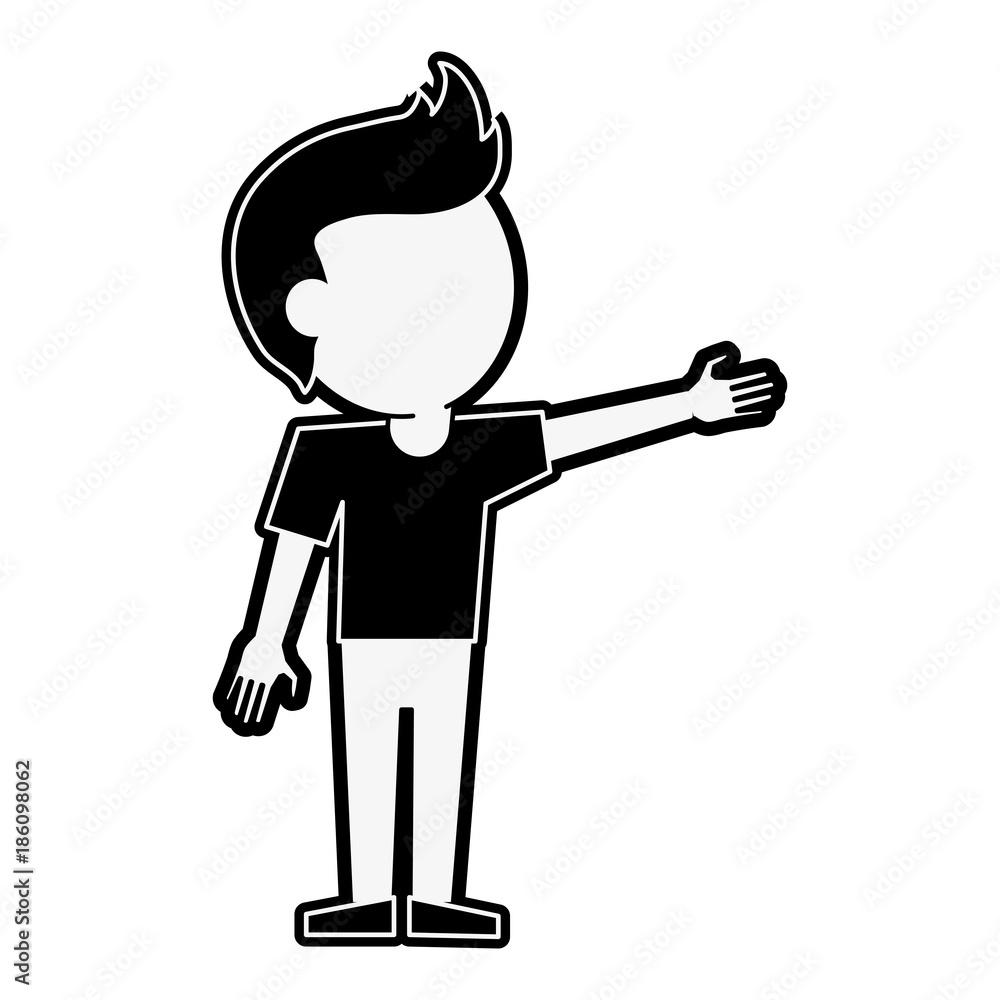 Young man cartoon icon vector illustration graphic design Young man cartoon icon vector illustration graphic design