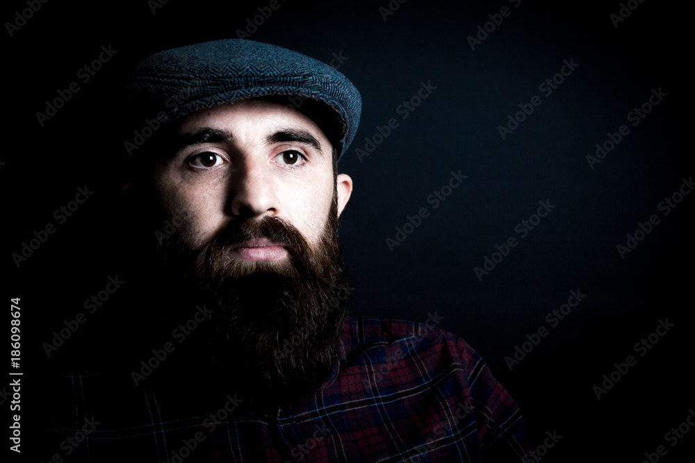 charismatic man on black ground charismatic man on black ground