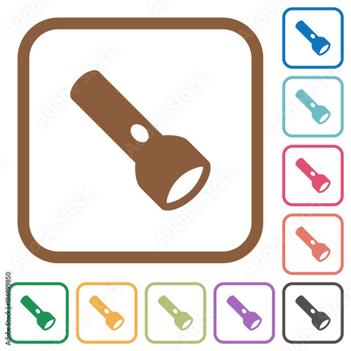 Flashlight simple icons