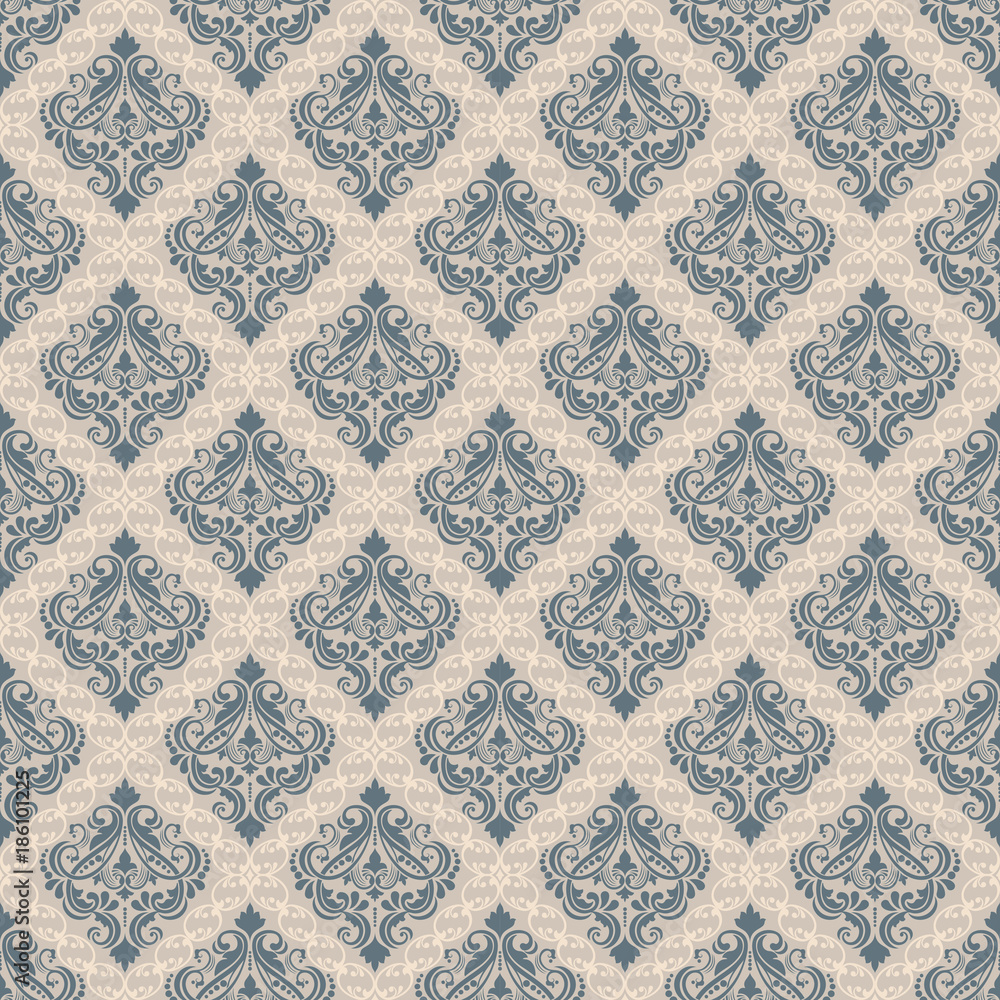 Damask seamless pattern background Damask seamless pattern background