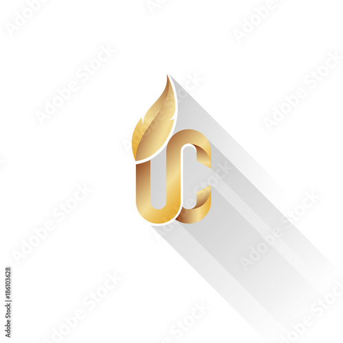 Gold on white, Upper Class Logo