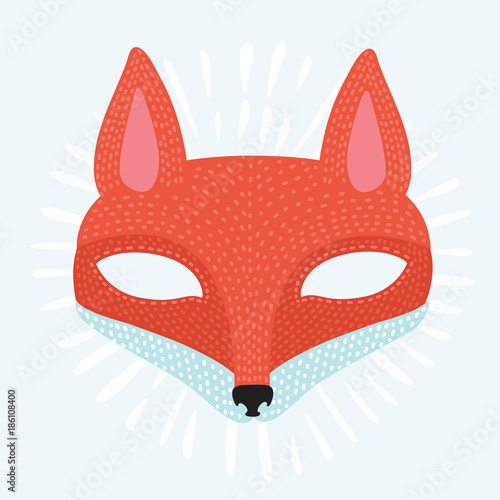 animal mask flat icon