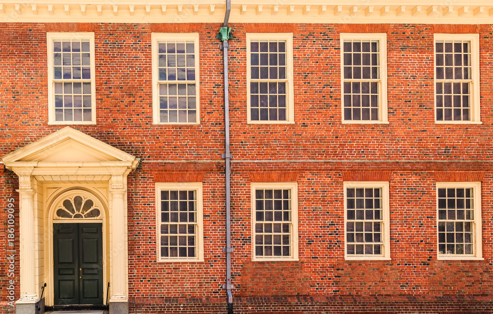 Classic Brick with Paned Windows