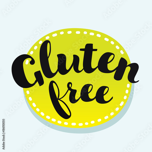 Gluten Free GF Distressed Rubber Stamp